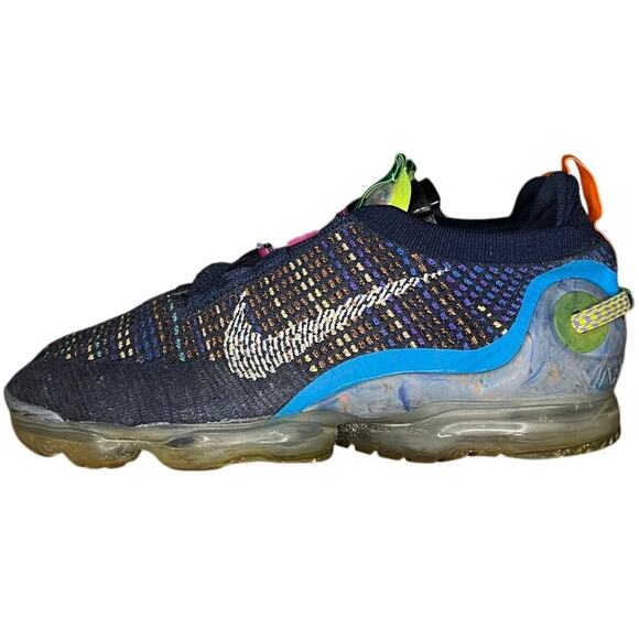Mens Nike Air VaporMax 2020 CJ6740-400 Flyknit Athletic Shoes 11.5 Blue Running - Picture 1 of 6